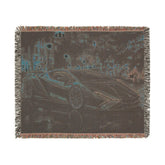 Luxury Car Lover Woven Blanket, Cozy Home Decor, Gift for Him, Automotive Enthusiast, Unique Car-Themed Gift, Soft Throw Blanket