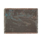 Luxury Car Lover Woven Blanket, Cozy Home Decor, Gift for Him, Automotive Enthusiast, Unique Car-Themed Gift, Soft Throw Blanket