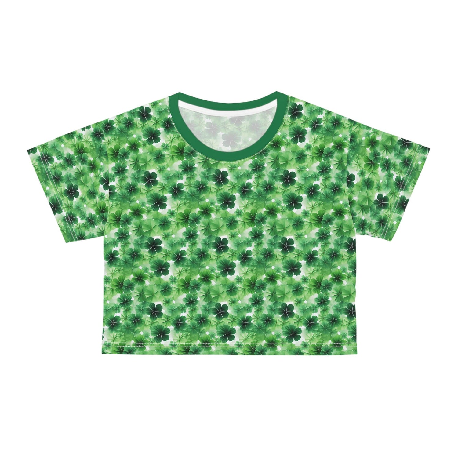 Lucky Clover Crop Tee - St. Patrick&
