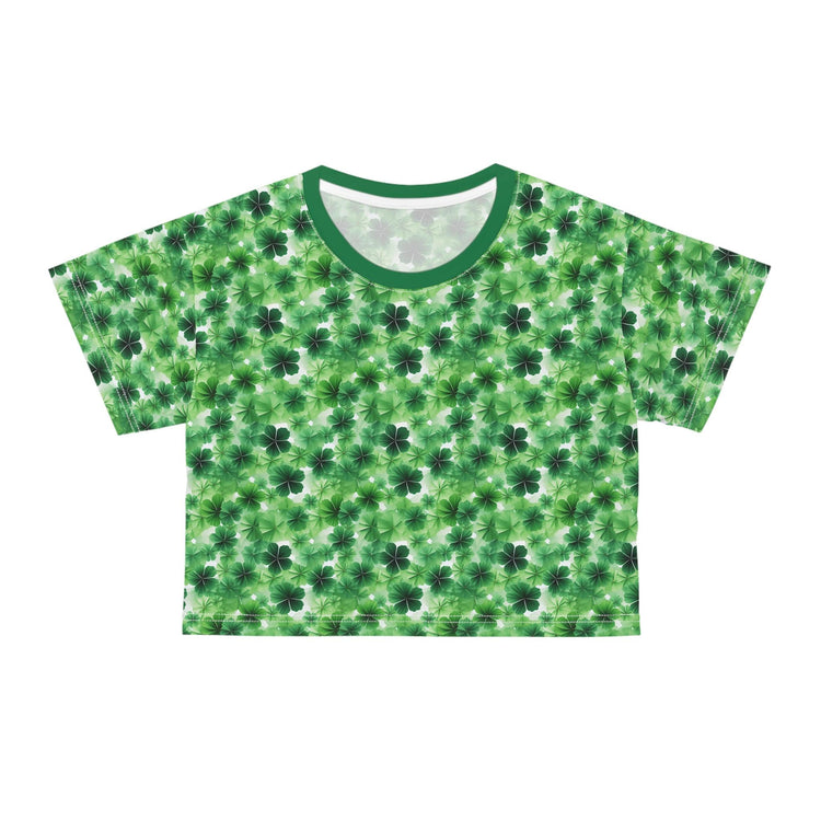 Lucky Clover Crop Tee - St. Patrick&