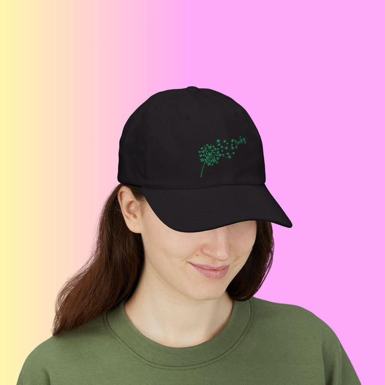 Lucky Dandelion Classic Dad Cap, Casual Hat for Outdoors, Perfect Gift for Dads, Trendy Everyday Wear, Refreshing Summer Accessory