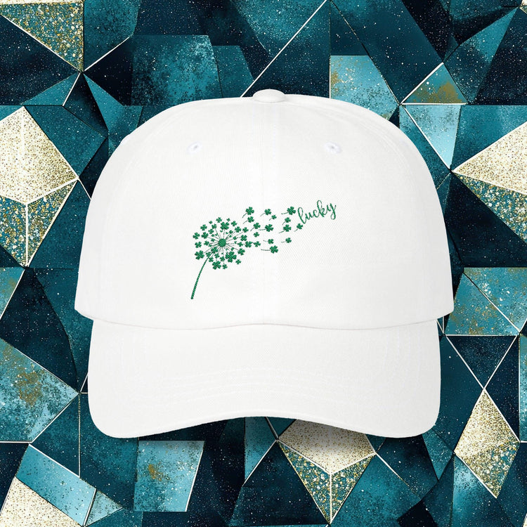 Lucky Dandelion Classic Dad Cap, Casual Hat for Outdoors, Perfect Gift for Dads, Trendy Everyday Wear, Refreshing Summer Accessory