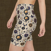 Bohemian Floral Workout Shorts, Comfortable Fitness Shorts, Yoga Bottoms, Activewear for Women, Summer Exercise Gear