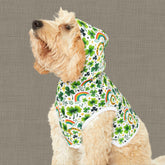Rainbow Shamrock Pet Hoodie for Dogs, Lucky Dog Apparel, St. Patrick&