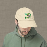 Bad and Boozy Distressed Cap, Perfect for St. Patricks Day, Casual Outings, Gift for Friends, Trendy Fashion Accessory, Unisex hat