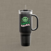 Lucky Charm Insulated Travel Mug, 40oz, Perfect for Coffee Lovers, Eco-Friendly Drinkware, Great Gift for Travelers, Fun Kitchen Accessory,