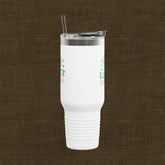 Lucky Charm Insulated Travel Mug, 40oz, Perfect for Coffee Lovers, Eco-Friendly Drinkware, Great Gift for Travelers, Fun Kitchen Accessory,