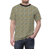 Bohemian Patterned Unisex Cut & Sew Tee, Casual Tee, Summer Shirt, Unique Gift, Festival Wear, Everyday Style