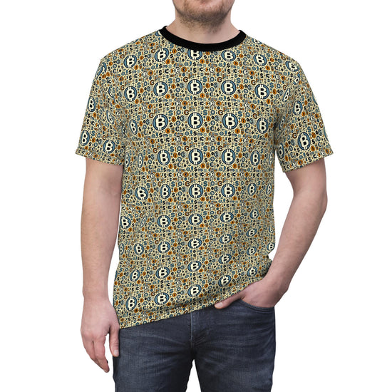 Bohemian Patterned Unisex Cut & Sew Tee, Casual Tee, Summer Shirt, Unique Gift, Festival Wear, Everyday Style