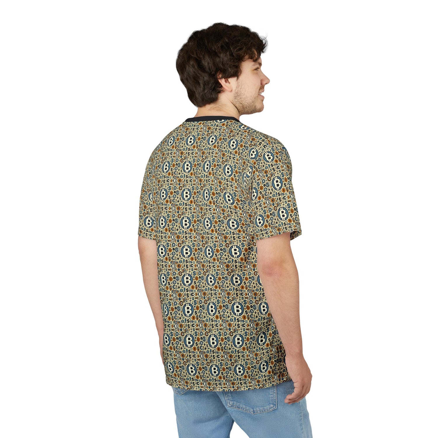 Bohemian Patterned Unisex Cut & Sew Tee, Casual Tee, Summer Shirt, Unique Gift, Festival Wear, Everyday Style