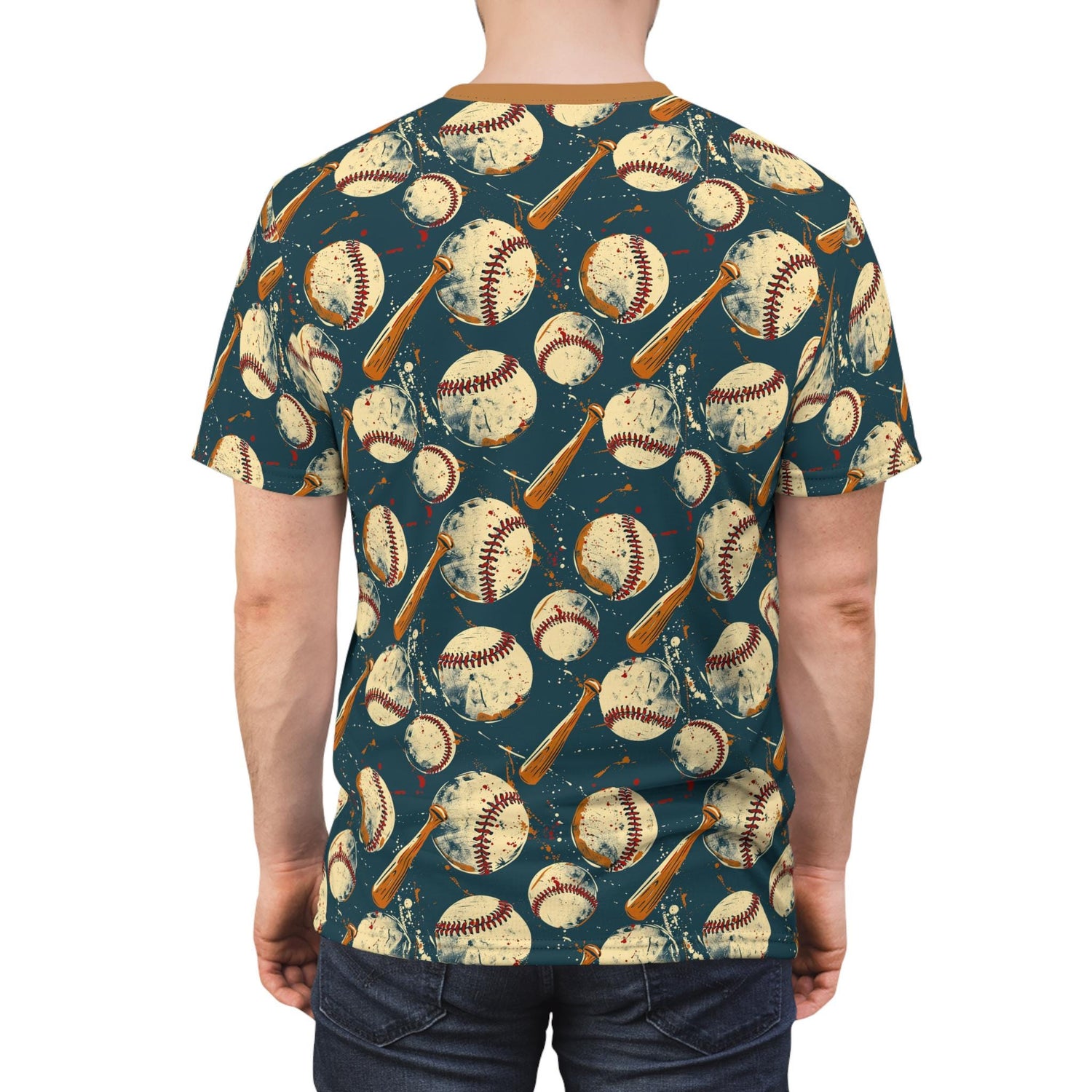 Baseball Print Unisex Tee - Perfect for Sports Lovers, Casual Wear, Gift for Athletes, Summer Outfits, Game Day Apparel