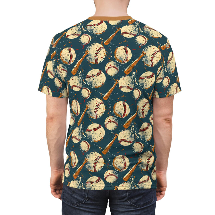 Baseball Print Unisex Tee - Perfect for Sports Lovers, Casual Wear, Gift for Athletes, Summer Outfits, Game Day Apparel