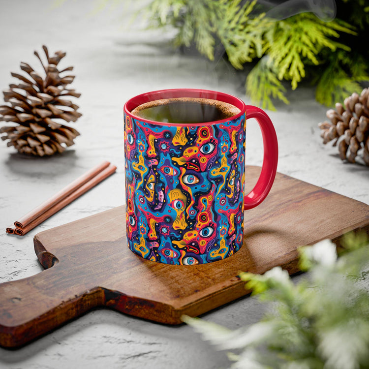 Colorful Psychedelic Mug - Perfect Gift for Art Lovers, Birthday, Home Decor, Coffee Lovers, Unique Kitchenware
