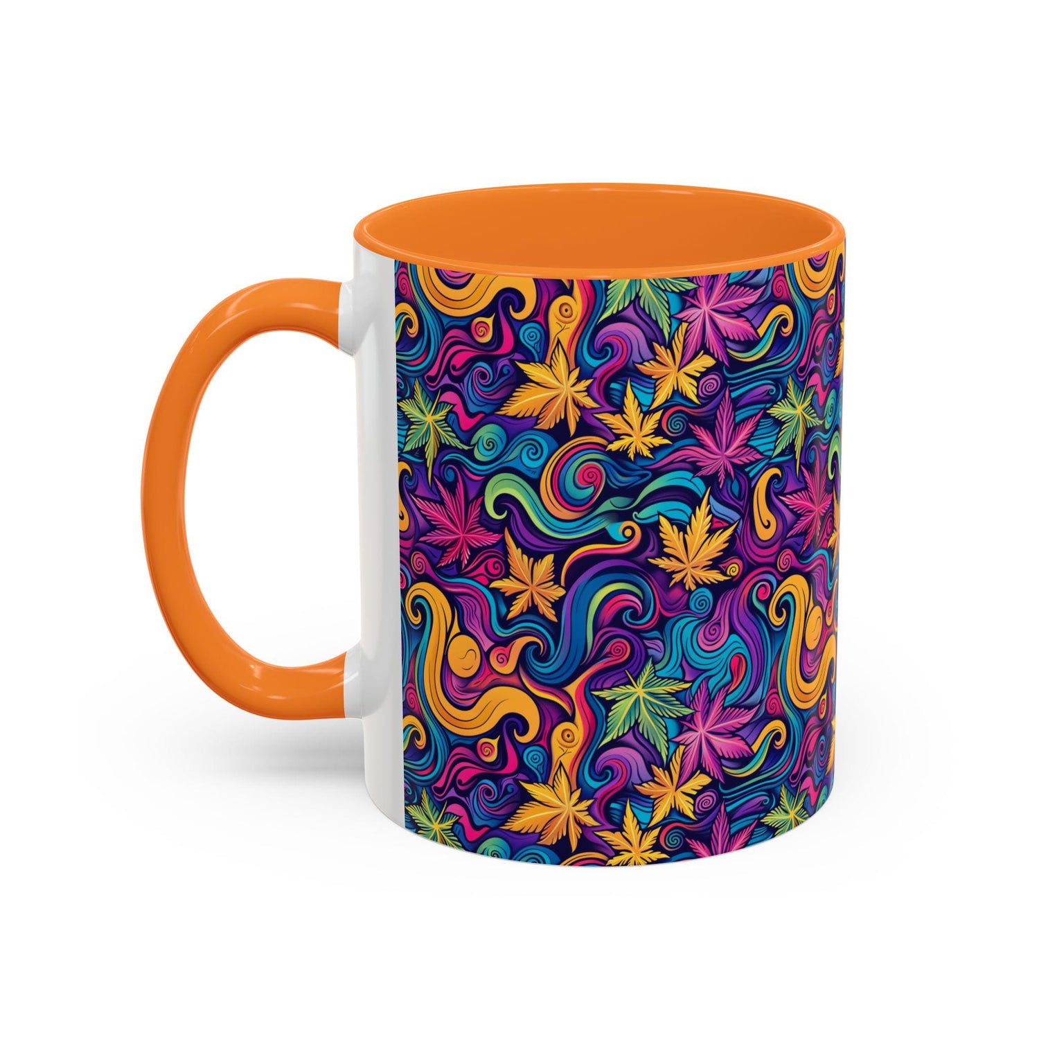 Psychedelic Colorful Mug, Unique Art Coffee Cup, Gift for Tea Lovers, Vibrant Artwork, Cool Home Decor