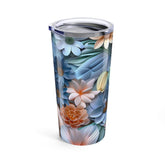 Floral Tumbler 20oz | Stylish Insulated Drinkware with Flower Design, Perfect for Gifts, Summer Picnics, Home & Office