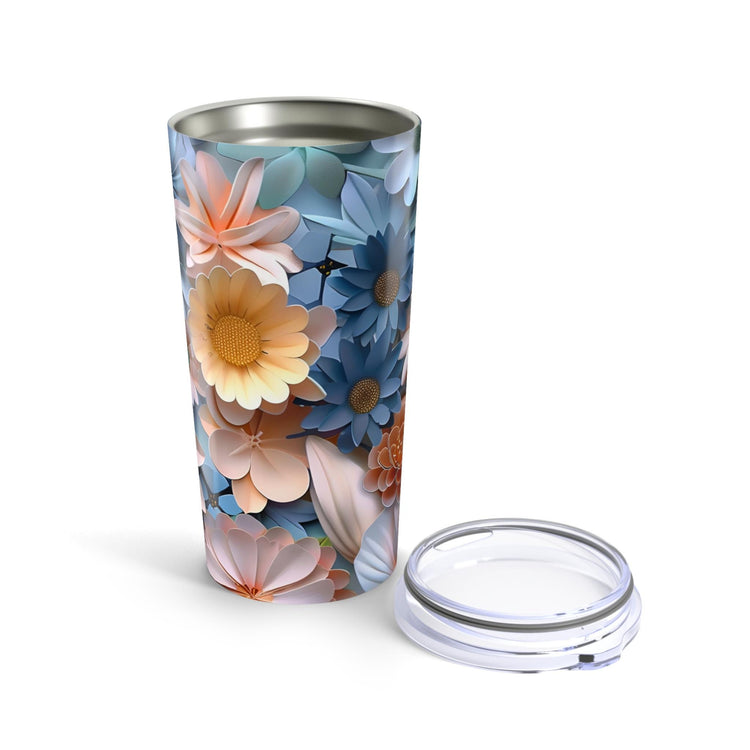 Floral Tumbler 20oz | Stylish Insulated Drinkware with Flower Design, Perfect for Gifts, Summer Picnics, Home & Office