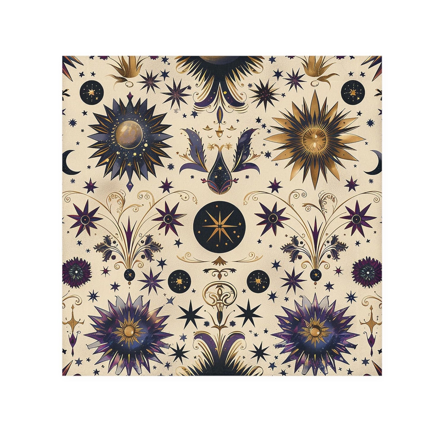 Celestial Face Towel - Spa Day, Bathroom Decor, Astrology Gift, Starry Night Aesthetic, Cosmic Design