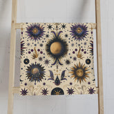 Celestial Hand Towel - Cosmic Decor, Starry Kitchen Towel, Astrology Gift, Boho Bathroom Accessory, Sun and Moon Towel