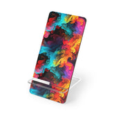 Vibrant Mobile Display Stand for Smartphones, Colorful Phone Holder, Desk Accessory, Gift for Tech Lovers, Home Office Decor, Unique Phone
