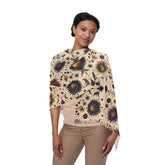 Floral Light Scarf | Boho Chic Accessory for Women | Spring Fashion, Gift for Her, Everyday Wear, Festival Style, Gardening