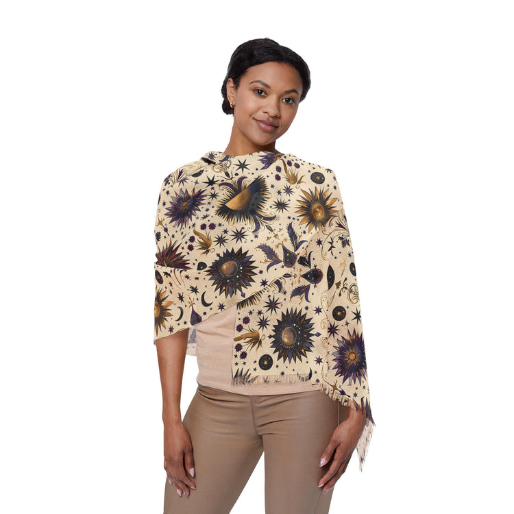 Floral Light Scarf | Boho Chic Accessory for Women | Spring Fashion, Gift for Her, Everyday Wear, Festival Style, Gardening