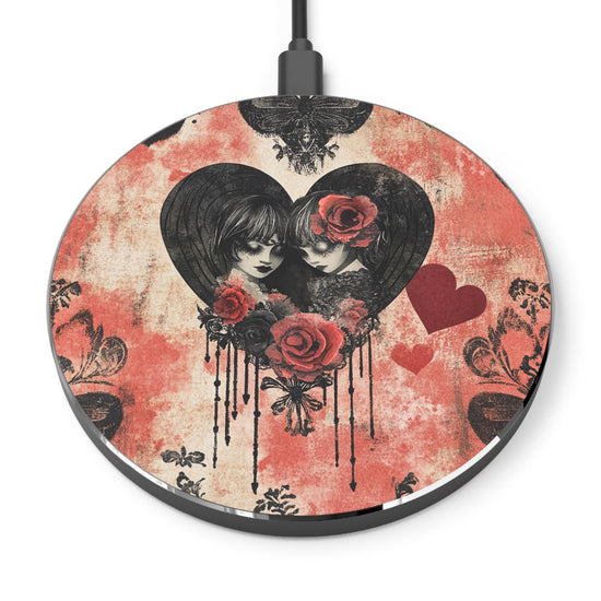 Romantic Floral Wireless Charger, Unique Fast Charger, Valentine&