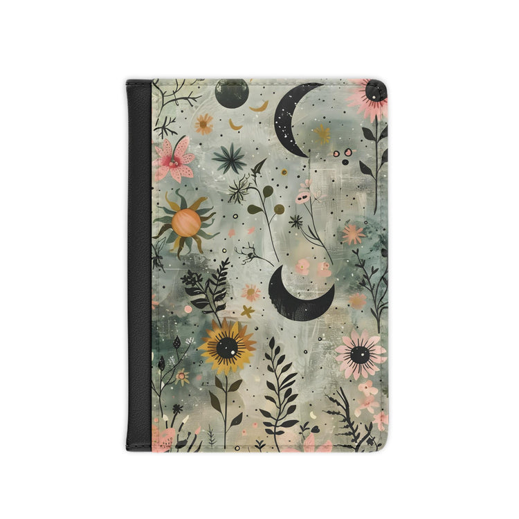 Floral Boho Passport Cover, Travel Accessory, Gift for Wanderlust Dreamers, Stylish Travel Document Holder, Spring Travel Essentials
