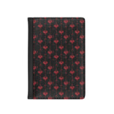 Stylish Passport Cover with Red Pattern, Travel Accessory Gift, Personalized Luggage Item, Elegant Travel Essential, Best for Vacations and