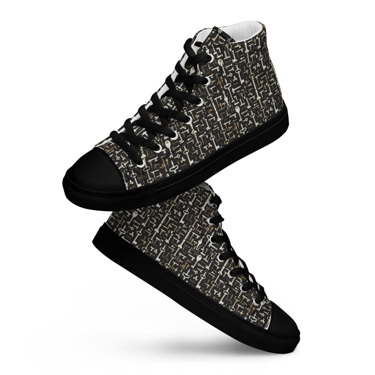 Geometrical Mens High-Top Fashion Shoes | Trendy Urban Streetwear Sneakers | Bold & Unique Design | Limited Edition