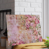 Elegant Floral Glass Cutting Board - Stylish Kitchen Décor, Gift for Home Cooks, Wedding Gift, Unique Housewarming Gift, Vintage