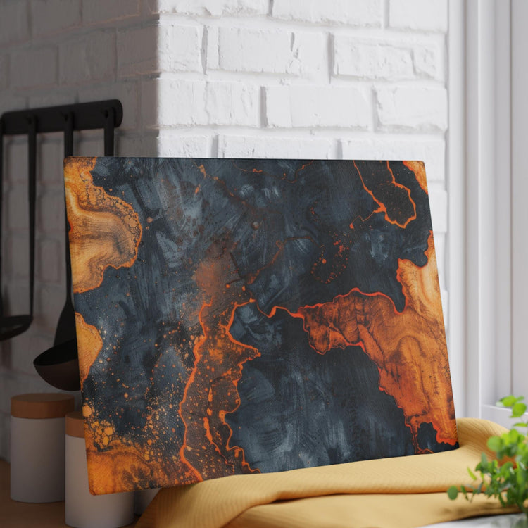 Elegant Marble Glass Cutting Board, Kitchen Decor, Gift for Cooks, Housewarming, Unique Kitchen Accessory, Modern Home