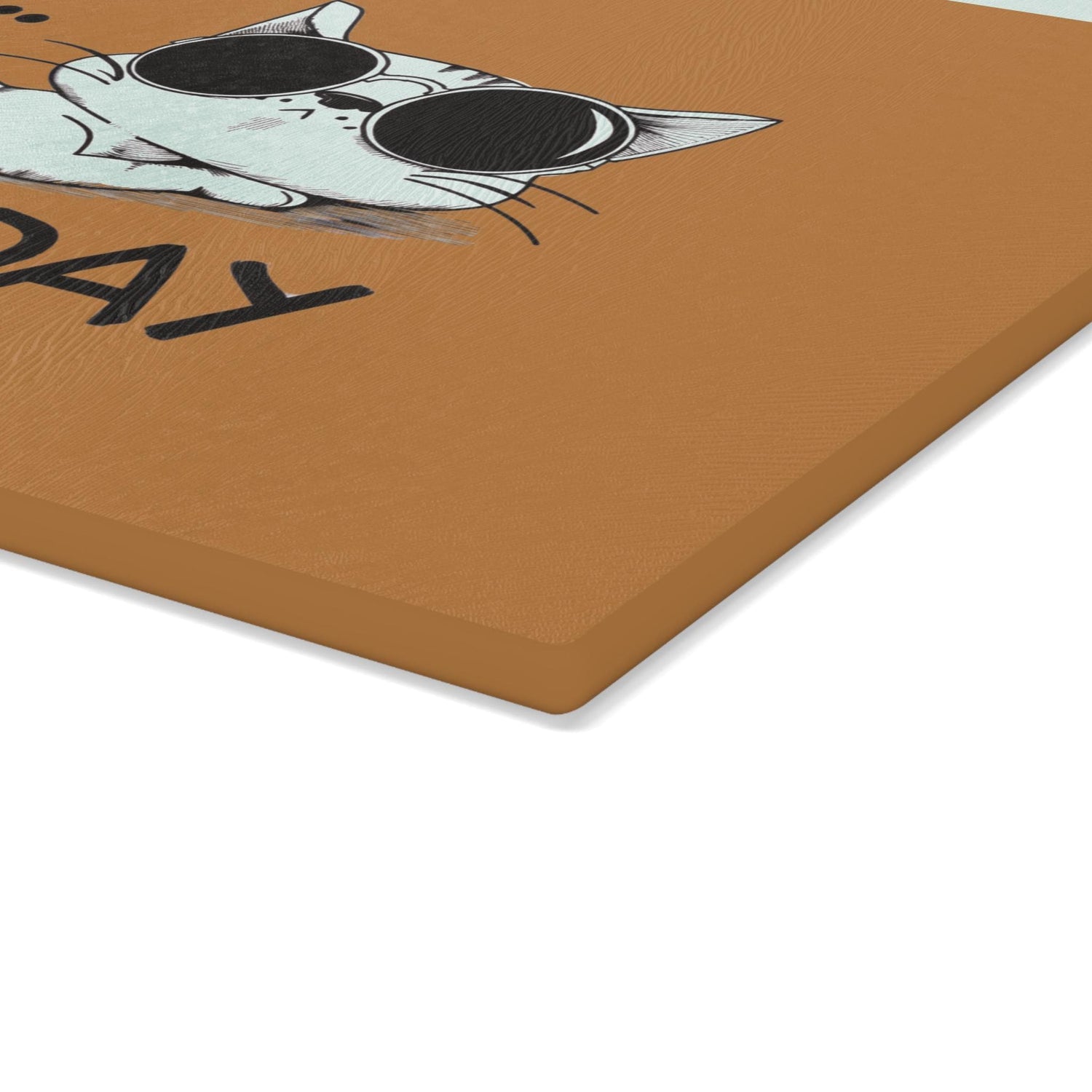 Funny Cat Glass Cutting Board-Nope Not Today Kitchen Decor, Pet Lover Gift, Cooking Accessory, Housewarming Gift, Cat Mom Kitchen