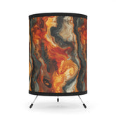 Marbled Tripod Lamp - Stunning Home Décor, Modern Lighting, Ambient Light, Ideal for Living Room, Bedroom, Unique Gift