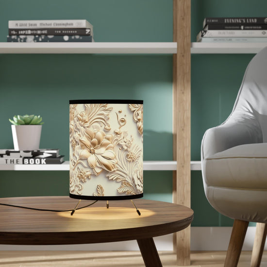 Tripod Lamp with High-Res Printed Shade, US\CA plug
