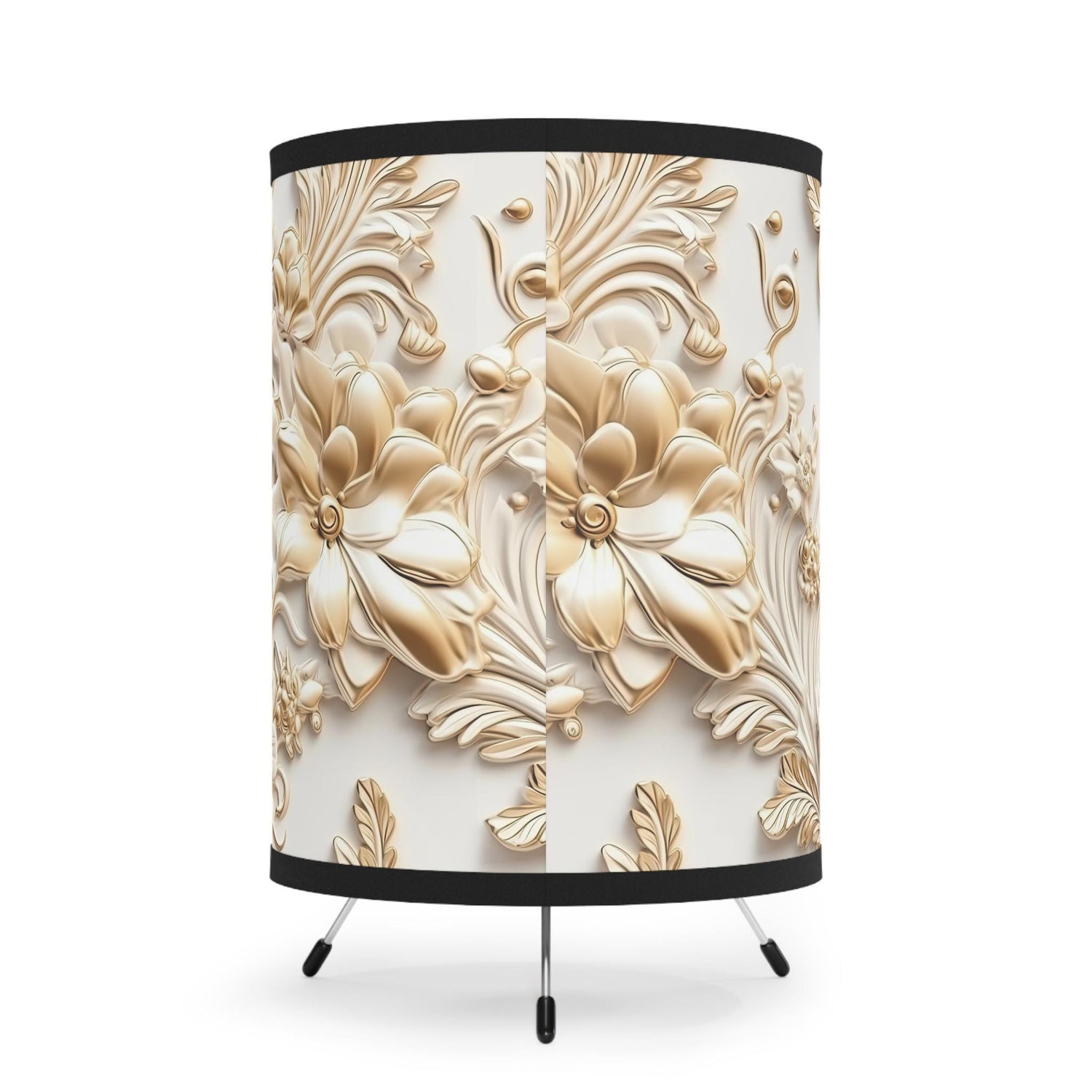 Tripod Lamp with High-Res Printed Shade, US\CA plug