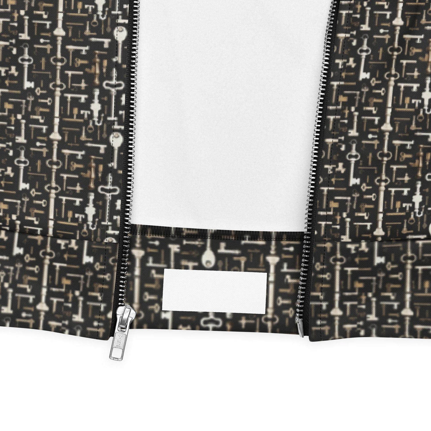 Men’s Geometric All-Over Pattern Bomber Jacket – Stylish & Trendy Streetwear Jacket for Modern Men – Fashionable Outerwear