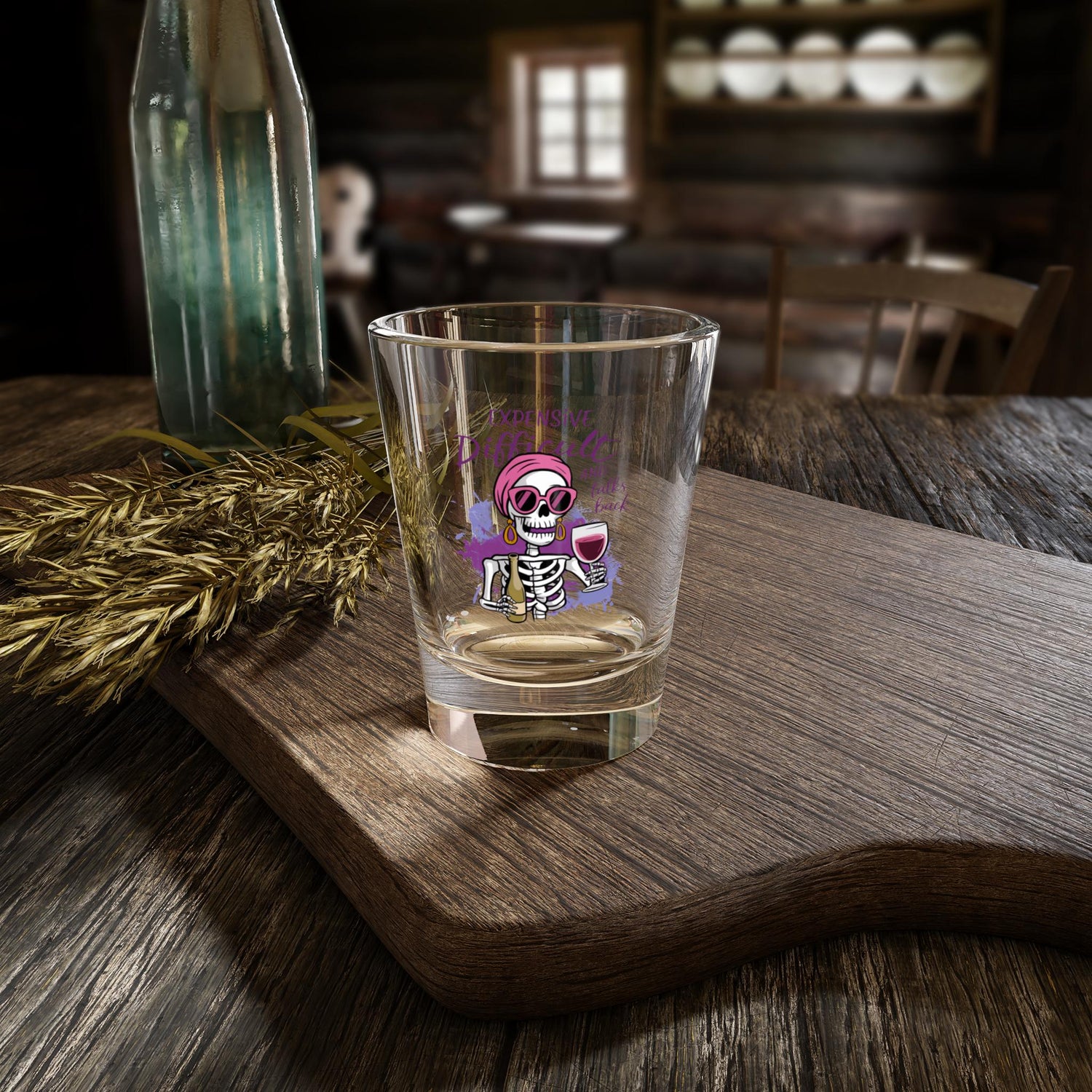 Sassy Skeleton Shot Glass, Fun Cocktail Accessory, Perfect for Parties, Halloween, Birthdays, Celebrations, Gift Idea