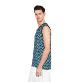 Floral Pattern Basketball Jersey, Trendy Sportswear, Unisex Activewear, Summer Fashion, Perfect for Athletes or Fans