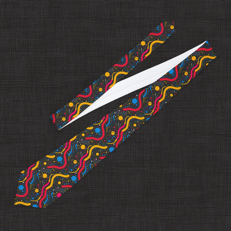 Colorful Abstract Necktie - Jazz Up Your Look, Stylish Gift for Him, Vibrant Accessory for Weddings, Fun Tie, Party Wear