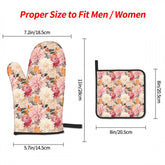 Floral Oven Mitts and Pot Holders Sets (3pcs), Kitchen Designs, Kitchenware, Kitchen Decor, Designer Kitchen