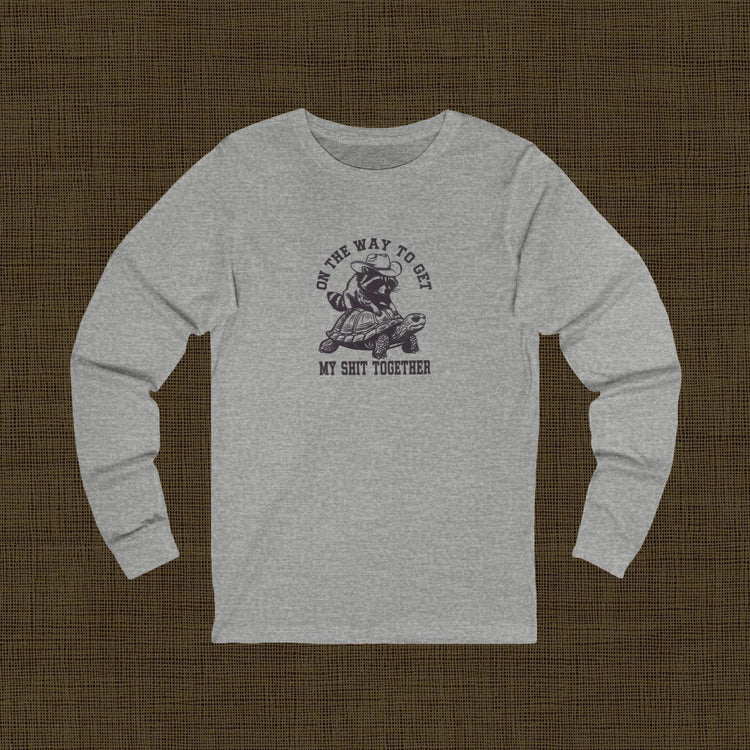 Humorous Long Sleeve Tee for Casual Days | Perfect Gift for Friends, Birthday, Everyday Wear, Relaxation, Motivation