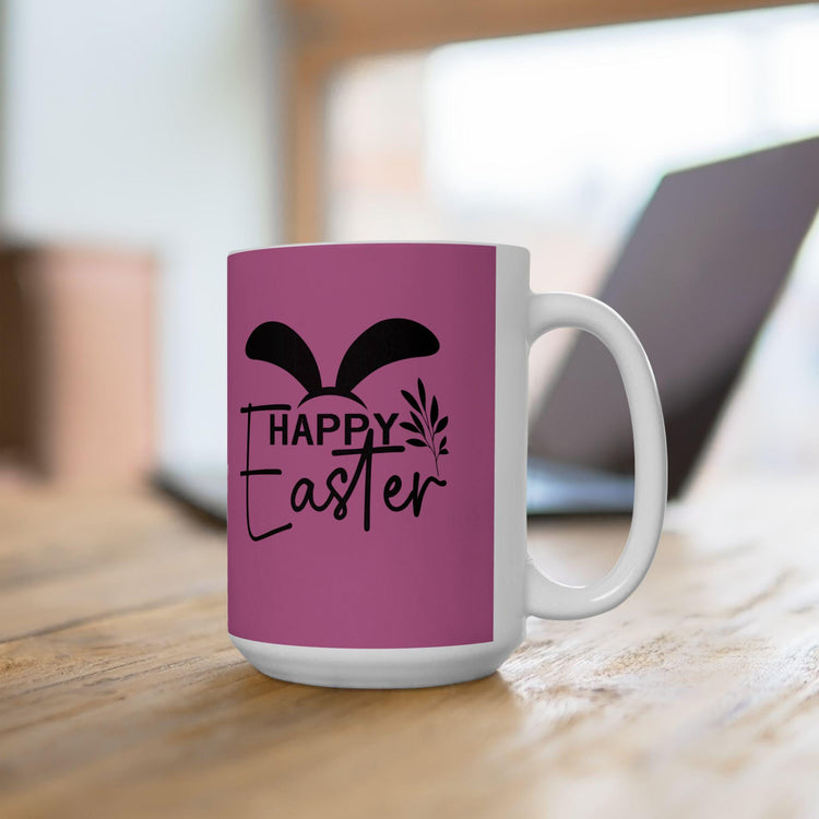 Happy Easter Ceramic Mug - Cute Coffee Tea Cup for Spring Celebrations, Gift for Friends, Family, Easter Decor, Holiday