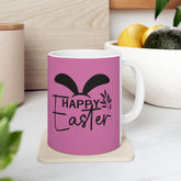 Happy Easter Ceramic Mug - Cute Coffee Tea Cup for Spring Celebrations, Gift for Friends, Family, Easter Decor, Holiday