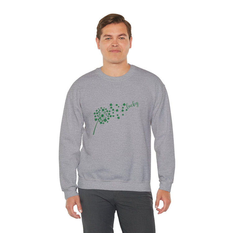 Lucky Clover Sweatshirt - Cozy Unisex Crewneck for St. Patrick&