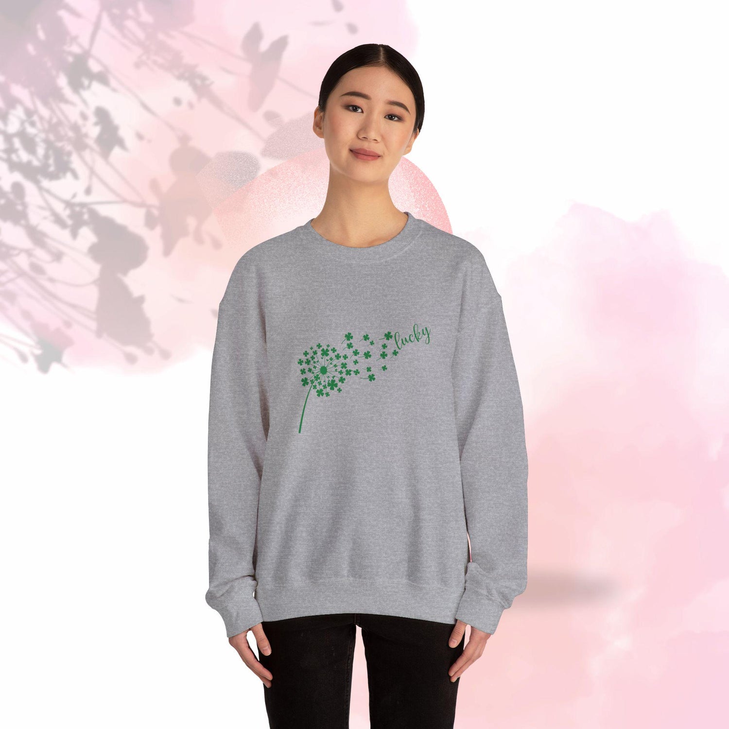 Lucky Clover Sweatshirt - Cozy Unisex Crewneck for St. Patrick&