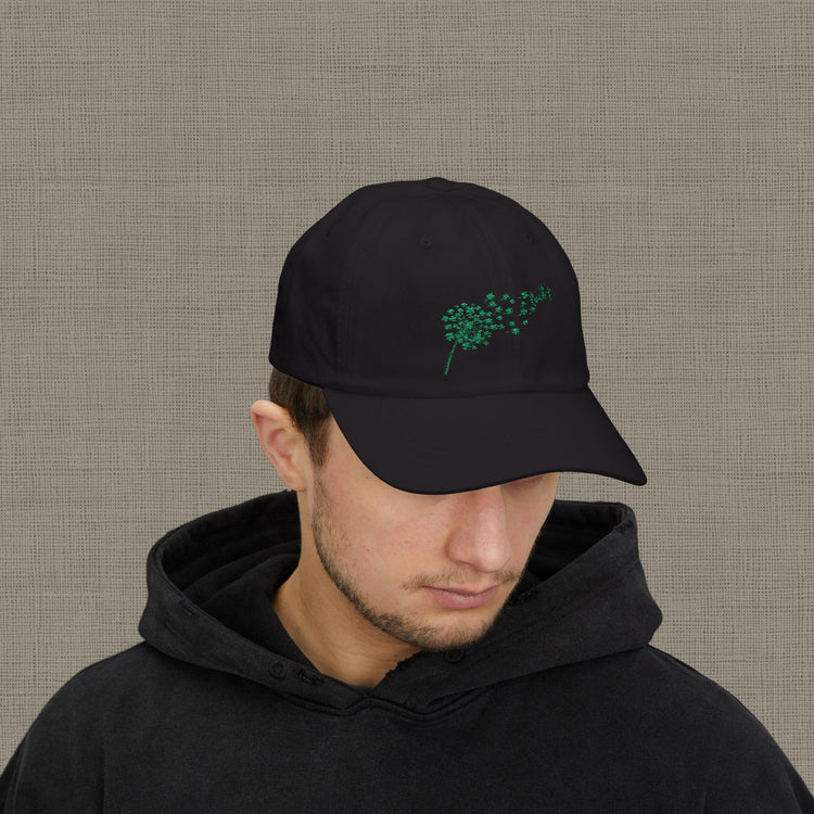 Lucky Dandelion Classic Dad Cap, Casual Hat for Outdoors, Perfect Gift for Dads, Trendy Everyday Wear, Refreshing Summer Accessory