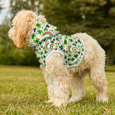 Rainbow Shamrock Pet Hoodie for Dogs, Lucky Dog Apparel, St. Patrick&