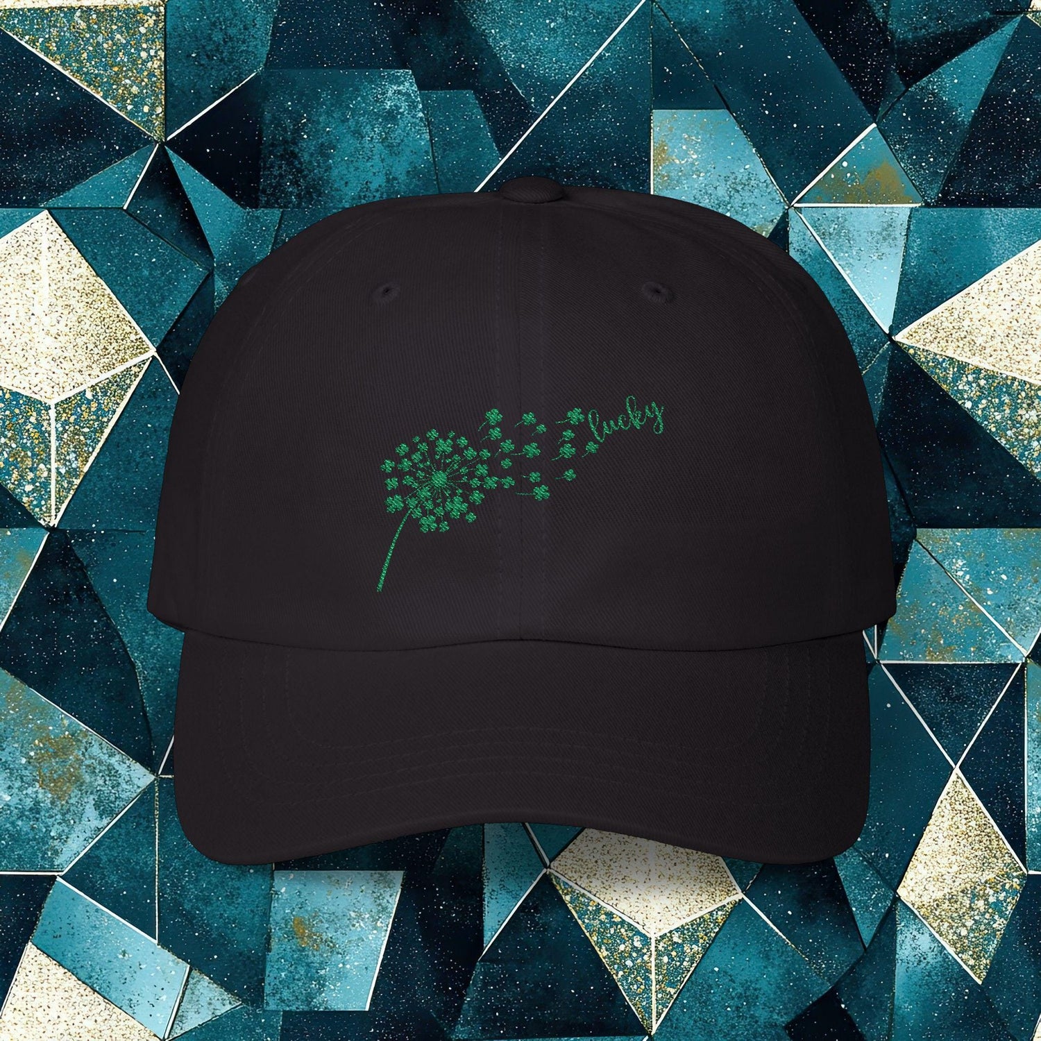 Lucky Dandelion Classic Dad Cap, Casual Hat for Outdoors, Perfect Gift for Dads, Trendy Everyday Wear, Refreshing Summer Accessory