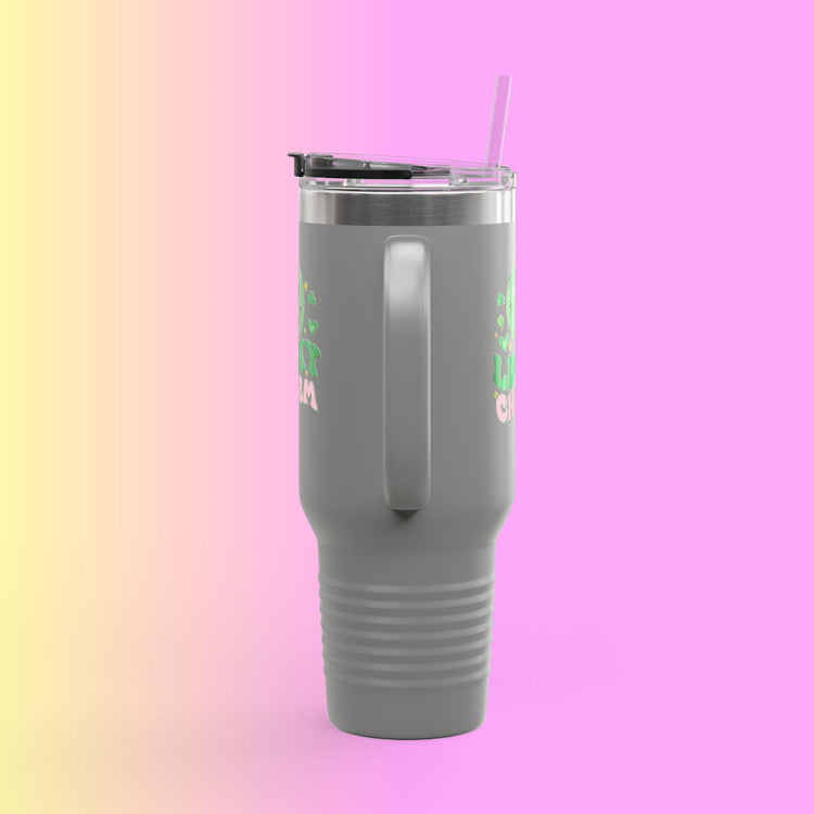 Lucky Charm Insulated Travel Mug, 40oz, Perfect for Coffee Lovers, Eco-Friendly Drinkware, Great Gift for Travelers, Fun Kitchen Accessory,