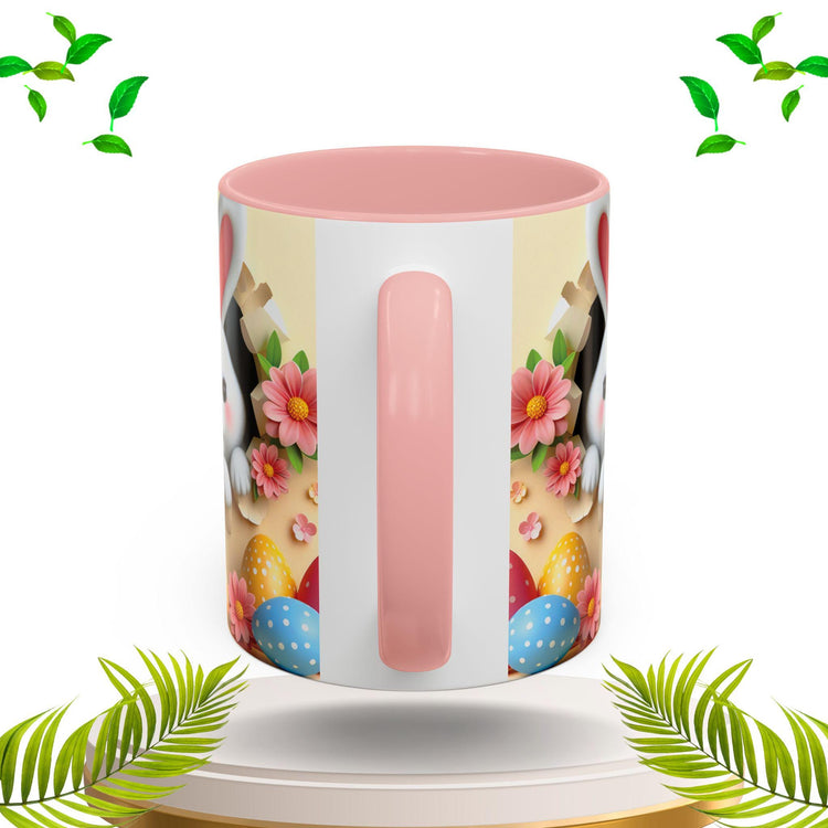 Cute Easter Bunny Coffee Mug, Spring Decor Mug, Funny Gift for Kids, Tea Cup, Easter Celebration, Unique Kitchenware